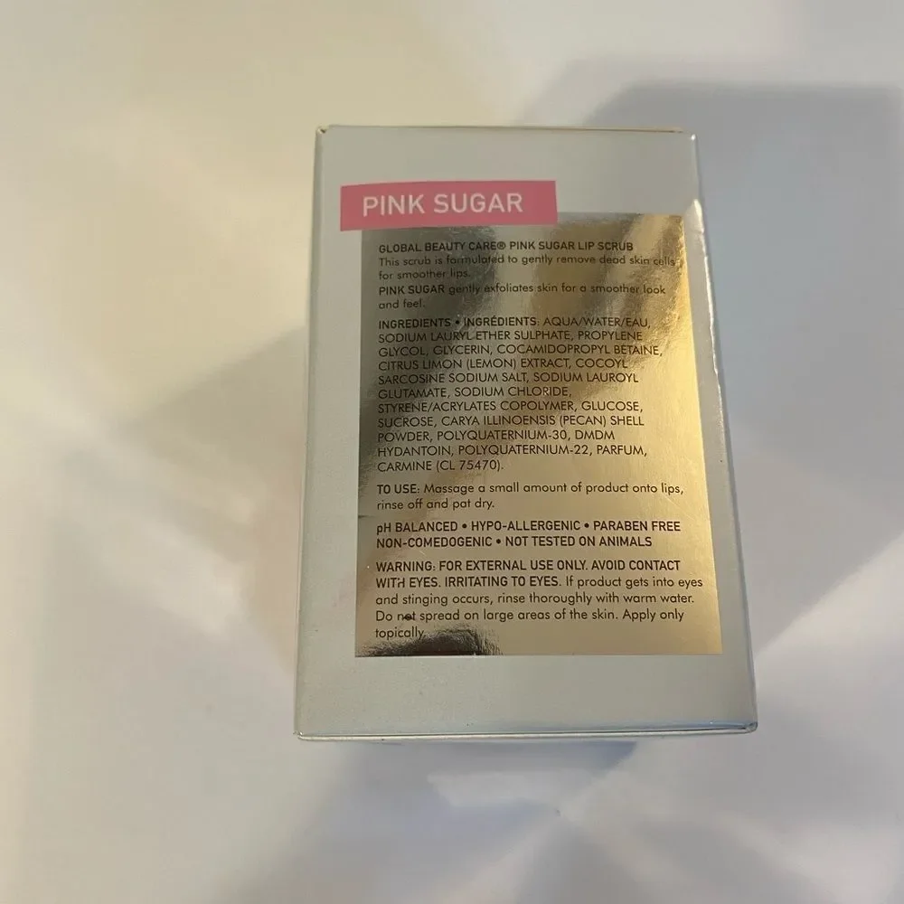 💥Pink Sugar Lip  Scrub By Global Beauty Care 1.7OZ (50ml ) set of 2🛍🛍